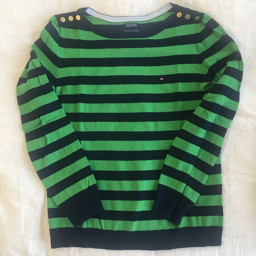 Tommy Hilfiger Striped Boatneck Sweater